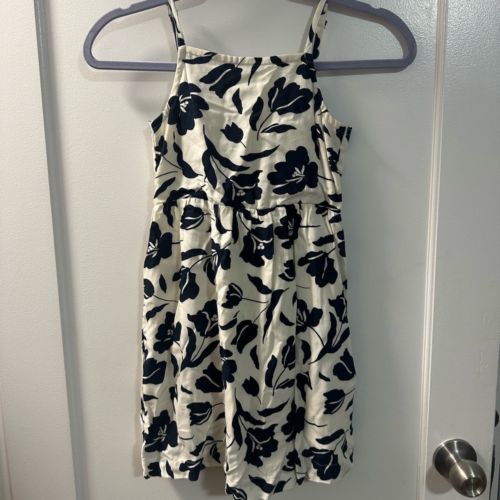 Old Navy Kids Dress in Navy and Cream